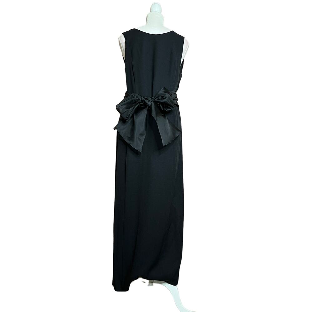 Vintage Virgo II backless full-length dress sleeveless Sz 12 Virgo II